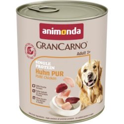 animonda GranCarno Single Protein Nassfutter Hund Adult, Huhn pur 6x800 g