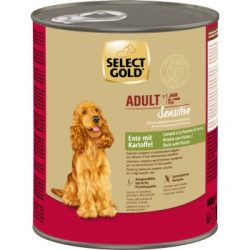 SELECT GOLD Sensitive Nassfutter Adult Ente mit Kartoffel 6x800 g