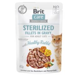 Brit Care Nassfutter Katze Sterilized Adult Filets in Sauce Hase 24x85 g