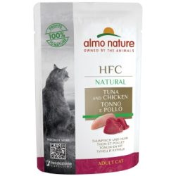 Almo nature Adult Natural HFC 24x55g Thunfisch und Huhn