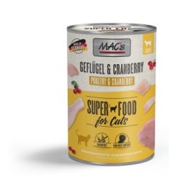 MAC's Nassfutter Katze Adult Geflügel und Cranberry 6x400 g