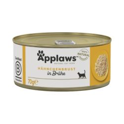 Applaws Nassfutter Katze Adult in Brühe Hühnerbrust 24x70 g