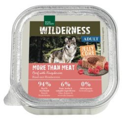 REAL NATURE WILDERNESS Nassfutter Hund, Adult, Jelly Core, Mehr als Fleisch Rind mit Himbeeren 16x100 g
