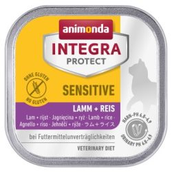 animonda Integra Protect Nassfutter Katze, Adult, Sensitive Lamm und Reis 16x100 g