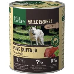 REAL NATURE WILDERNESS Nassfutter für Hunde Adult Pure Buffalo, Wasserbüffel 12x800 g