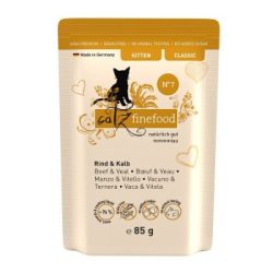 Catz finefood Nassfutter Katze Classic Kitten No. 7 Rind und Kalb 64x85 g