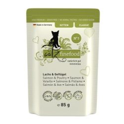 Catz finefood Nassfutter Katze Classic Kitten No. 05 Lachs und Geflügel 16x85 g