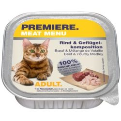 PREMIERE Meat Menu Adult Rind und Geflügelkomposition 32x100 g