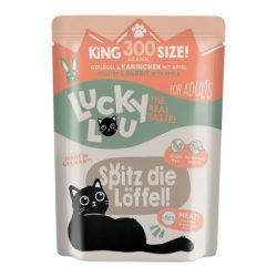 Lucky Lou Nassfutter Katze Adult Geflügel und Kaninchen 24x300 g