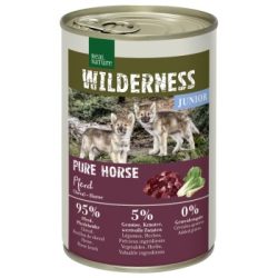 REAL NATURE WILDERNESS Nassfutter für Hunde Junior Pure Horse, Pferd 6x400 g