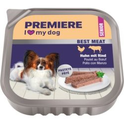 PREMIERE Best Meat Nassfutter Hund, Senior, Huhn mit Rind 16x100 g