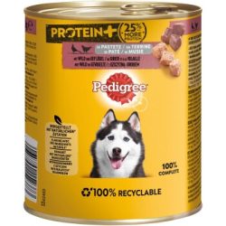 Pedigree Nassfutter Hund Adult, Protein+, in Pastete 12x800 g Wild und Geflügel