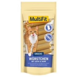 MultiFit Snackwürste Lachs 12x9 g