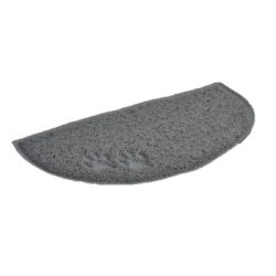 AniOne Toilettenvorleger halbrund 40x60 cm grau