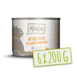 MjAMjAM Nassfutter Katze Adult Huhn an Möhrchen 6x200 g
