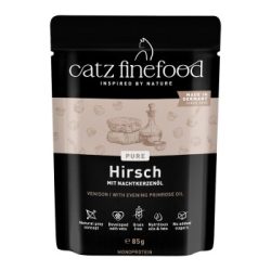 Catz finefood Nassfutter Katze Purrrr Adult Hirsch 32x85 g