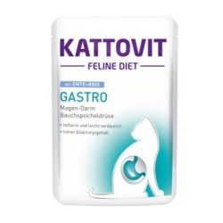 KATTOVIT Feline Diet Nassfutter Katze Gastro Adult Ente und Reis 48x85 g