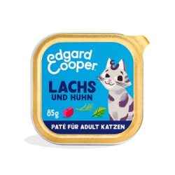Edgard & Cooper Nassfutter Katze Adult Paté Lachs und Huhn 32x85 g
