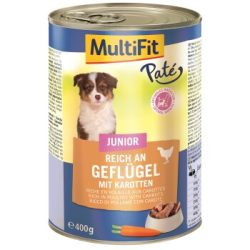 MultiFit Junior Pate Geflügel und Karotten 24x400 g