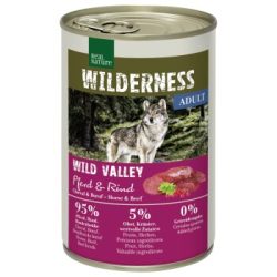 REAL NATURE WILDERNESS Nassfutter Hund Adult Wild Valley, Pferd und Rind 6x400 g