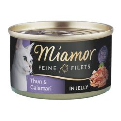 Miamor Feine Filets in Jelly Heller Thunfisch und Calamari 48x100 g