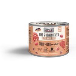 MAC's Nassfutter Katze Adult Rind und Hühnerherzen 6x200 g