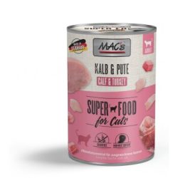 MAC's Nassfutter Katze Adult Kalb und Pute 12x400 g