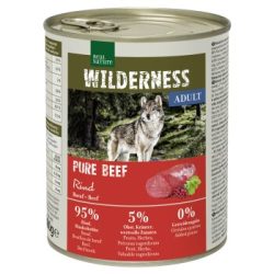 REAL NATURE WILDERNESS Nassfutter für Hunde Adult Pure Beef 6x800 g
