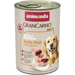 animonda GranCarno Single Protein Nassfutter Hund Adult, Huhn pur 12x400 g