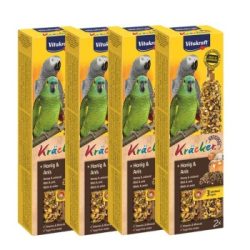 Vitakraft Papageien Kräcker 4x2er Honig und Anis