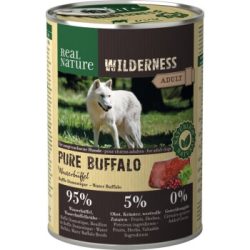 REAL NATURE WILDERNESS Nassfutter Hund Adult Pure Buffalo, Wasserbüffel 6x400 g