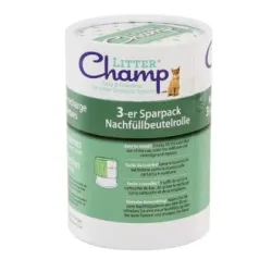 LitterChamp Nachfüllbeutel für Entsorgungseimer 3 Rollen