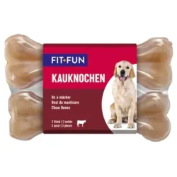 FIT+FUN Kauknochen gepresst 2 Stück, 13 cm