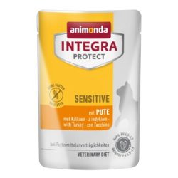 animonda Integra Protect Nassfutter Katze, Adult, Sensitive Pute 24x85 g