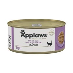 Applaws Nassfutter Katze Adult in Brühe Makrele mit Sardine 48x156 g