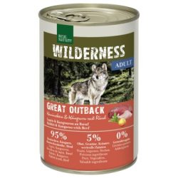 REAL NATURE WILDERNESS Nassfutter Hund Adult Great Outback, Kaninchen, Känguru und Rind 24x400 g