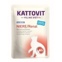 KATTOVIT Feline Diet Nassfutter Katze Niere/Renal Adult Ente 96x85 g