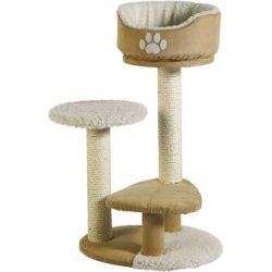 Josty Kratzbaum Birma mit Plüschbett beige