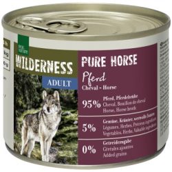 REAL NATURE WILDERNESS Nassfutter für Hunde Adult Pure Horse, Pferd 6x200 g