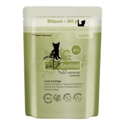Catz finefood Nassfutter Katze Classic Adult No. 05 Lachs und Geflügel 12x300 g