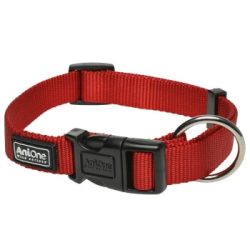 AniOne Halsband Classic Nylon rot M