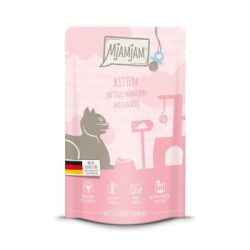MjAMjAM Nassfutter Katze Kitten, Quetschie, Huhn mit Lachsöl 12x125 g