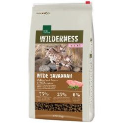 REAL NATURE WILDERNESS Trockenfutter Katze, Kitten, Wide Savannah, Geflügel, Lamm & Wildschwein 2.5 kg