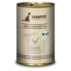 ESCAPURE Nassfutter Hund Bio Adult Huhn 6x400 g