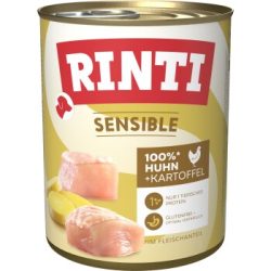 RINTI Sensible Nassfutter Hund, Adult, Dose, Huhn und Kartoffel 6x800 g