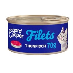 Edgard & Cooper Nassfutter Katze Adult Filets Thunfisch 48x70 g