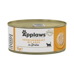 Applaws Nassfutter Katze Adult in Brühe Hühnerbrust mit Käse 96x70 g
