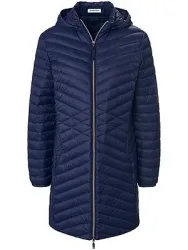 Daunen-Long-Steppjacke Peter Hahn blau