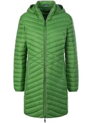 Daunen-Long-Steppjacke Peter Hahn grün