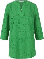 Long-Bluse 3/4-Arm Peter Hahn grün